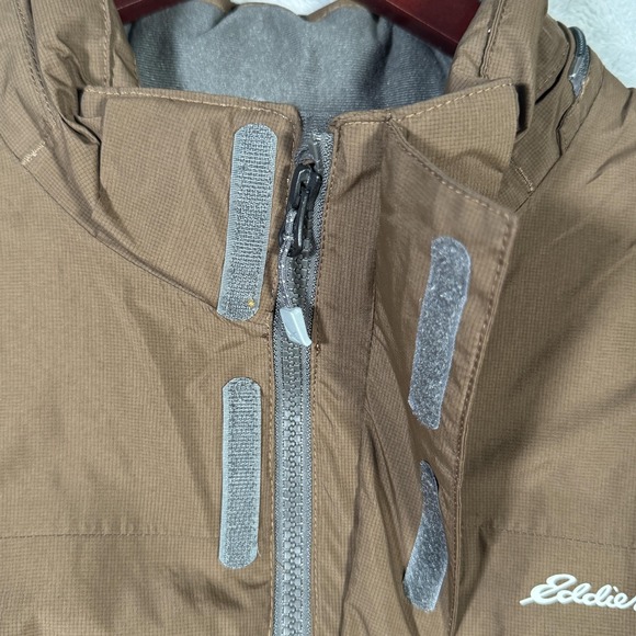 Eddie Bauer‎ Jacket Mens XL Brown EB700 Down Parka Zip Pockets Ripstop *NO HOOD - Picture 4 of 14